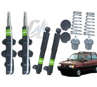 Set 4 Amortiguadores + Muelles Elevador DAMPO Fiat Panda (141) 900 ,1.0 ,1.1 4X4