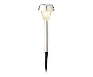 SET 4 BALIZAS INOX LUZ CALIDA 24X8CM LUMINEO