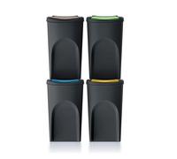 Keden Sortibox Juego de Cubos de Reciclaje Apilables (4, 35L)