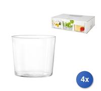 Set 4 H&H 6 Vasos Para Vino De Vidrio Starc 270 Cc Transparente