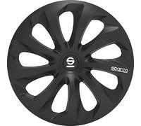 Set 4 Llantas 14" Pulgadas Cubiertas de la Rueda Coche Sicilia SPC1470BK Negro