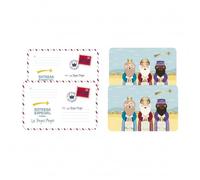 Set 4 Manteles Individuales Carta Reyes Magos - Salvamanteles Antimanchas Reutilizables para Mesa de Cocina o Comedor - Salvamantel Plástico Decoración Navidad 43 x 28 cm (Carta Reyes)