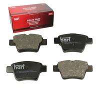 Set 4 Pastilla de Freno HART Traseros para Peugeot 307 Sw Estate Furgoneta (3E,