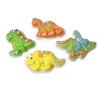 Set 4 Pastillas Jabón 100 Gramos Infantil Juvenil Forma Dinosaurio Variado