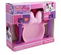 SET 4 PCS VAJILLA PP FORMA (PLATO, CUENTCO Y CUBIERTOS) EN CAJA MINNIE MOUSE SUNSHINE