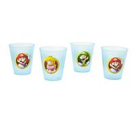 SET 4 PCS VASO PP JOY 285 ML SUPER MARIO