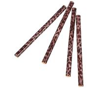 Set 4 Pinceles Manicura Dibujo Línea, Doble Punta, Tubo Cobre