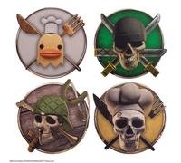 Cinereplicas - Set de 4 posavasos One Piece - Personajes 2 - Licencia oficial
