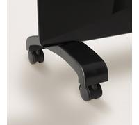 Set 4 Ruedas Para EVERWARM GPH1500/GPH2000 Y WARM CRYSTAL 2000W/2500W Negro