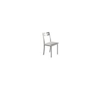 Set 4 sillas de cocina simil piel pamis - blanco