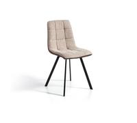 Set 4 sillas de comedor ecopiel tela wayne - beige