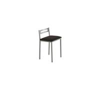 Set 4 taburetes de cocina polipiel moli - negro