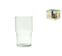 Set 4 Vasos Hill De Vidrio Reciclado Transparente Cl 44