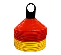 Set 40 Conos Zastor AG-404 Rojo/Amarillo