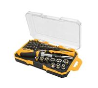 Set 42pz Cacciavite A Cricchetto E Cacciaivite Di Precisione Con Inserti E Bussole