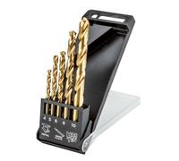 Set 5 Brocas Helicoidales HSS-TiN Metal 4-10 mm 135 GRAPHITE 57H196