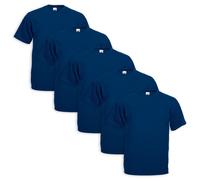 Set 5 Camiseta Fruit of the Loom Algodón Original Varios Colores