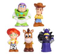 Disney Toy Story Bath Caddy con 5 Figuras de Juguete para el baño - Woody, Buzz Lightyear, Jessie, Bullseye & Zurg - Juguetes de Agua Resistentes al Moho para peques a Partir de 3 años