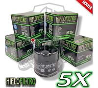 Set 5 Filtros de Aceite Hiflo HF204 Honda VT 750 Shadow Phantom 2016 2017 2018