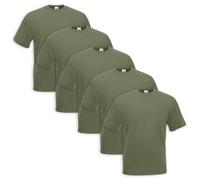 Set 5 Piezas Camiseta Fruit of the Loom 100%Algodón 165gr