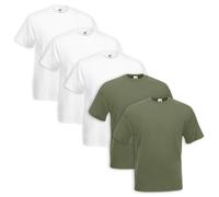 Set 5 Piezas Camiseta Fruit of the Loom 100%Algodón 165gr