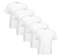 Set 5 Piezas Camiseta Fruit of the Loom 100%Algodón 165gr