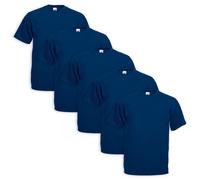 Set 5 Piezas Camiseta Fruit of the Loom 100% TG Algodón - Varios Colores