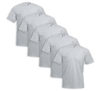 Set 5 Piezas Camiseta Fruit of the Loom 100% TG Algodón - Varios Colores