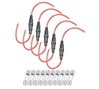 Set 5 Portafusibles Inline de Tornillo con 10 Fusibles 5x20mm
