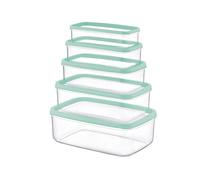 7house Set 5 Recipientes Herméticos para Alimentos, de forma Rectangular 7house