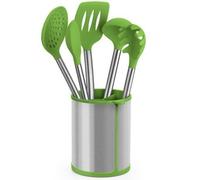 Set 5 Utensilios Bra Prior A197011/ Bote Porta Utensilios/ Espátula/ Cuchara/ Pasta/ Cazo/ Espumadera/ Cucharón