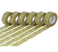 Set 6 cintas adhesivas masking tape washi cats Maccha verde 20mm.x15m.