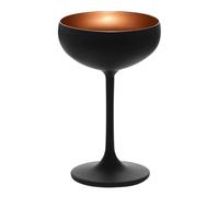 Set 6 Copas Champán Olympic Negro Cobre 23 CL Stolzle Cálices Vino Espumoso
