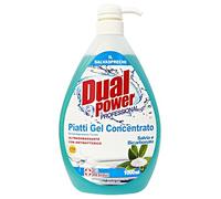 Set 6 DUAL POWER Platos Concentrado 1 Lt Salvia/Bicarbonato Detergente Detergente