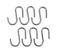 Set 6 ganchos 's' 'lonardo' cromados 6,5cm metaltex