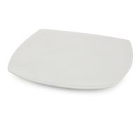 Set 6 Platos De Aporta Cuadrados Saturnia Tokio Porcelana Blanco 31x31 cm