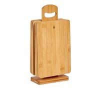 Set 6 tablas bambu con soporte colección KINVARA