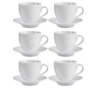 Set 6 tazas y soporte 420ml blanco colección VESSIA