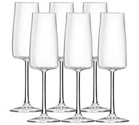 Set 6 Uds. Cálices Vasos Copa de Flauta Grandi Vidrio Mesa Bebida Essential 300