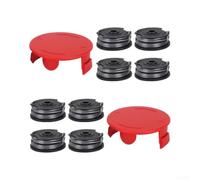 Set 8 Bobinas Nylon 6m para Cortacésped para bosch ART Set 8 | Compatible ART 30-36 LI, AdvancedGrassCut, hilo nylon , 8 carretes más 2 fundas