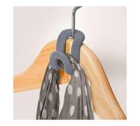 SET 8 GANCHOS PARA PERCHAS GRIS 2,5X4X3,5CM