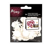 Set 8 hojas con pegatinas transparentes adhesivo doble cara Moxy Clear Stickers