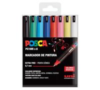 SET 8 MARCADORES 0,7MM POSCA PC-1MR