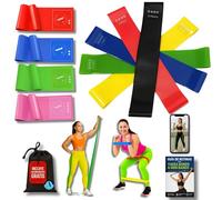 [Set 9] 5 Gomas Elasticas musculacion-4 Bandas Elasticas Musculacion-Gomas Elasticas-Cintas Elasticas Musculacion-Banda Elastica Fitness-Cinta Elastica Ejercicios+Rutinas