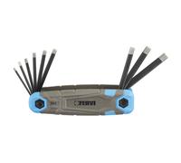 Set 9 llaves hexagonalesde 5/64-1/4 pulgadas con puntade diamante Fervi 0558/EP