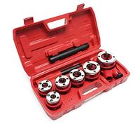 Set 9 piezas Terrajas roscar Cabezales terraja Cojinetes roscados Herramientas Fontanería Tuberías