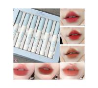 Set (A) $ Little Sheep Meow Matte Lip Mud Set 6 Colors Velvet Matte Lip Glaze Whitening Orange Brown All-match Women