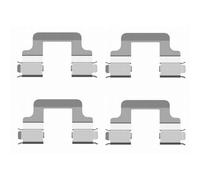 Set Accesorios Discos Frenos de Llanta 4 Piezas HELLA Apto para U. A. VW Cc