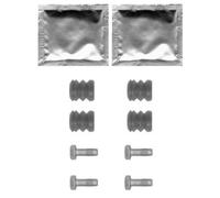 Set Accesorios Mordaza de Freno 10 Piezas HELLA Apto para entre Otros Audi 100