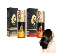 Set Aceite hidratante + reparador, Hair Strength Oil, Nourishes Scalp, Previene la Caída del Cabello y lo deja más Suave y Brillante, Mejora la Sequedad del Cabello, Apto para Todo Tipo